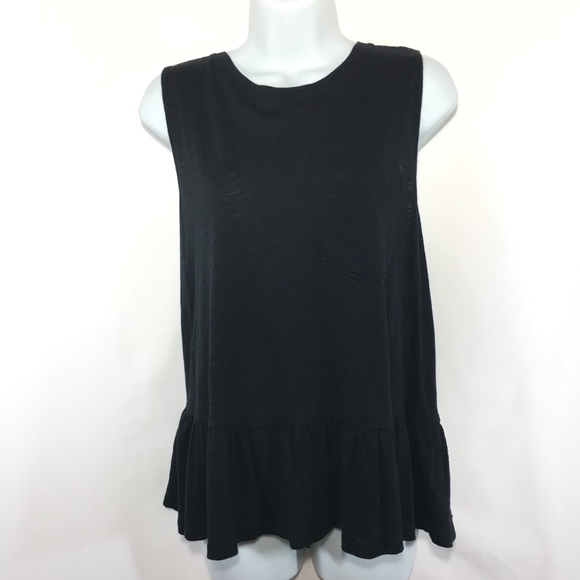 Harlowe and Graham | Tank Top Blouse Peplum ruffle - Picture 6 of 8